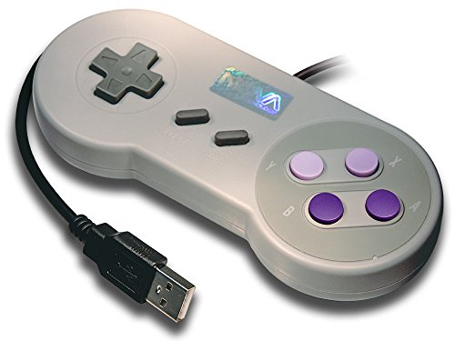wired usb controller for pc and mac for super nintendo entertainment system