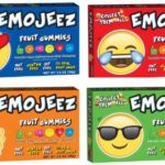 Emojeez Emoji Shaped Gummy Theater Box Variety Pack, 3.5 oz/ 99 gr (Assortment of 4 Different Styles)