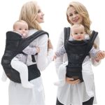 Lanova Baby Carrier – BEST for Newborn & Child – Backpack & Kangaroo – Carry Safer NOW!–Black