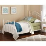 Mainstays Twin Girls Metal Bed, White