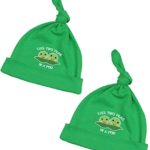 BabyPrem Baby Twins 2 Hats Cotton Clothes Peas in Pod Newborn – 12 Months Green