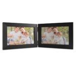 Giftgarden 4 by 6 Inch Black Picture Frame for Twin Photos 4×6, PVC lens