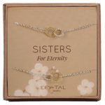 Efy Tal Jewelry Matching Bracelets for Big Sister and Little Sister, Sterling Silver and Gold Filled Sisters Bracelet Set