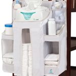 hiccapop Nursery Organizer and Baby Diaper Caddy | Hanging Diaper Organization Storage for Baby Essentials | Hang on Crib, Changing Table Or Wall
