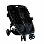 Combi Lightweight Double Unique Travel System Full Size Twin Umbrella Stroller Compatible with the Shuttle Infant Seat – Compact Fold N Go – Titanium