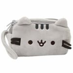 Storage Bag, Yezijin Cat Pencil Case Cute Plush Pen Bag Makeup Pouch Cosmetic Bag Kid Stationery Gift