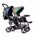 Foldable Double Stroller Baby Infant Pushchair Carriage Double Stroller Jogger Travel Pushchair for Baby,Toddlers – HIGH QURLITY – US Stock