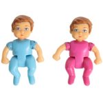 Sweet Li’l Family Action Figures Set of Baby Twins, Boy and Girl