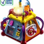 WolVol Educational Kids Toddler Baby Toy Musical Activity Cube Play Center with Lights, Lots of Functions and Skills for Learning and Development
