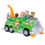 Paw Patrol, Rocky’s Total Team Rescue Recycling Truck with 6 Pups, for Kids Aged 3 & Up