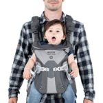 Mission Critical Baby Carrier – System 02 – Baby Carrier for Men – Front & Back Carrier (Titanium)