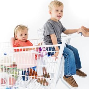 Buggy Bench The Original Shopping Cart Seat (Blush Pink) for Baby