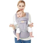 3D Baby Hip Carrier All Season Baby Sling with 9 Carry Positions Truly Hands-Free for Easy Breastfeeding, No Infant Insert Needed, One Size Fits All -Adapt to Newborn, Infant & Toddler, Great Hiking