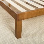 ZINUS Alexia Wood Platform Bed Frame / Solid Wood Foundation / No Box Spring Needed / Wood Slat Support / Easy Assembly, Rustic Pine, Twin