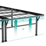 ZINUS SmartBase Heavy Duty Mattress Foundation / 16 Inch Metal Platform Bed Frame / No Box Spring Needed / Sturdy Steel Frame / Underbed Storage, Twin XL