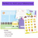 Twins First Year Hardcover Memory Book Bear Edition – Newborn Babies 1st Year Journal and Milestones Photo Album – Perfect and Unique Gift Idea for Baby Showers and Birthday Presents