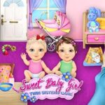 Sweet Baby Girl Twin Sisters Care – Pregnant Mommy Helper