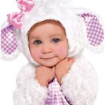 amscan Baby Little Lamb Costume, 12- 24 Months, 1 Set, Pink/White
