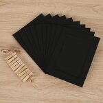 Cardboard picture frame 30 Pack Paper Photo Frame 6×4 paper picture frames photo frames collage for wall decor cardboard photo frames collage picture frame photo clips jute twine (black paper frame)