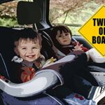 ZONETECH Twins On Board Magnet – Safe Caution Safety Sign Children Magnetic